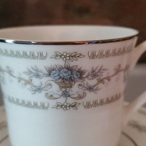 Diane by FINE CHINA OF JAPAN Footed Teacup Saucer